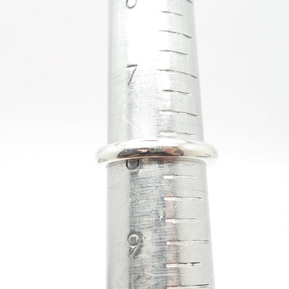 925 Sterling Silver Vintage Michelle Albala Classic Band Ring Size 8