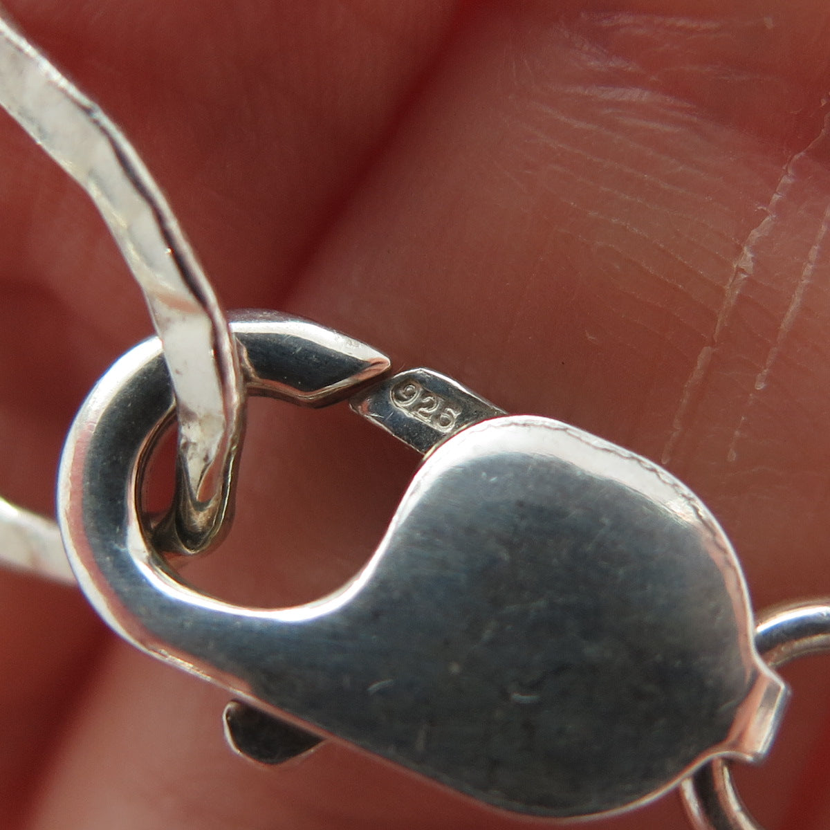 925 Sterling Vintage Turquoise Amethyst & Crystal Beaded Hamsa Bracelet 7-8.25"