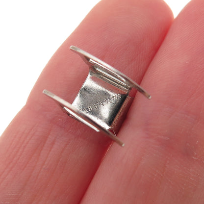 Paye & Baker 925 Sterling Silver Antique Art Deco Rocking Chair 3D Charm Pendant