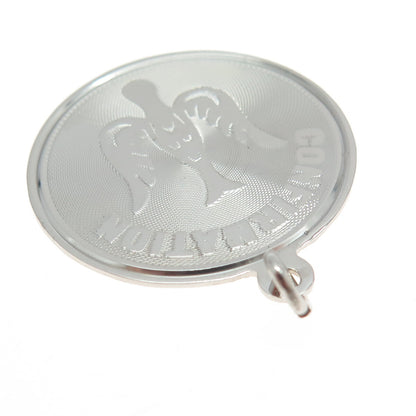 COLEMAN CO. 925 Sterling Silver Vintage Confirmation Holy Spirit Round Pendant