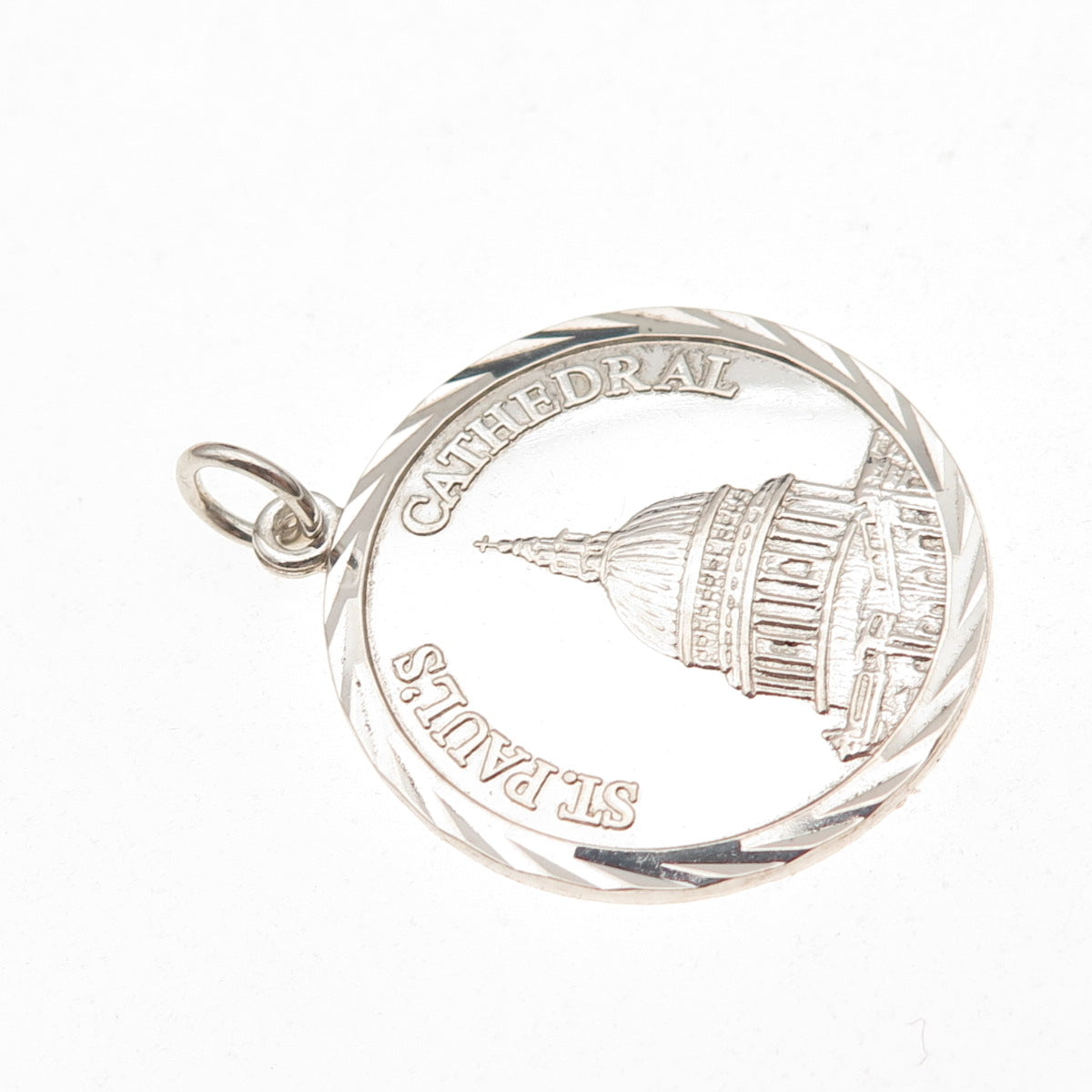 925 Sterling Silver Vintage 1978 A&AJ London St. Paul's Cathedral Charm Pendant