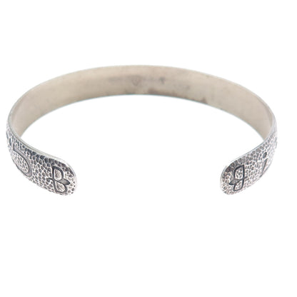 WOHELO Sterling Silver Vintage Campfire Girls Hammered Adjustable Bracelet 8.75"