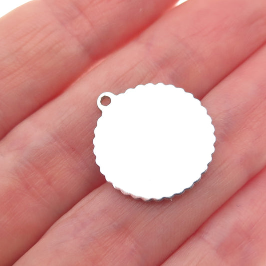 925 Sterling Silver Vintage A Million Thanks For Everything Charm Pendant