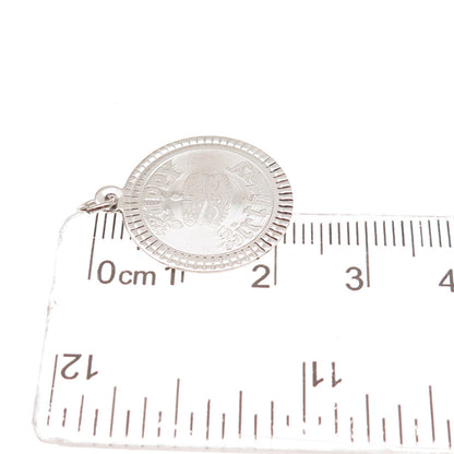 925 Sterling Silver Vintage Happy Birthday Cake Mini Charm Pendant