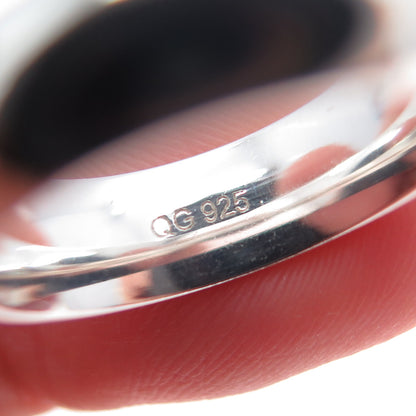 925 Sterling Silver Vintage Classic Wedding Band Ring Size 6