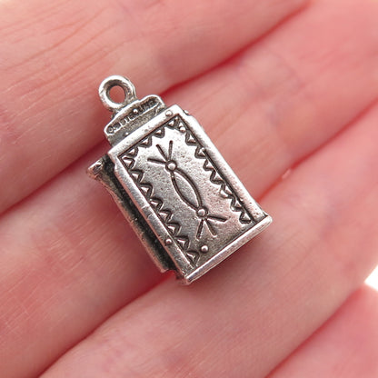 MAISELS INDIAN Old Pawn 925 Sterling Vintage Slot Machine 3D Mini Charm Pendant