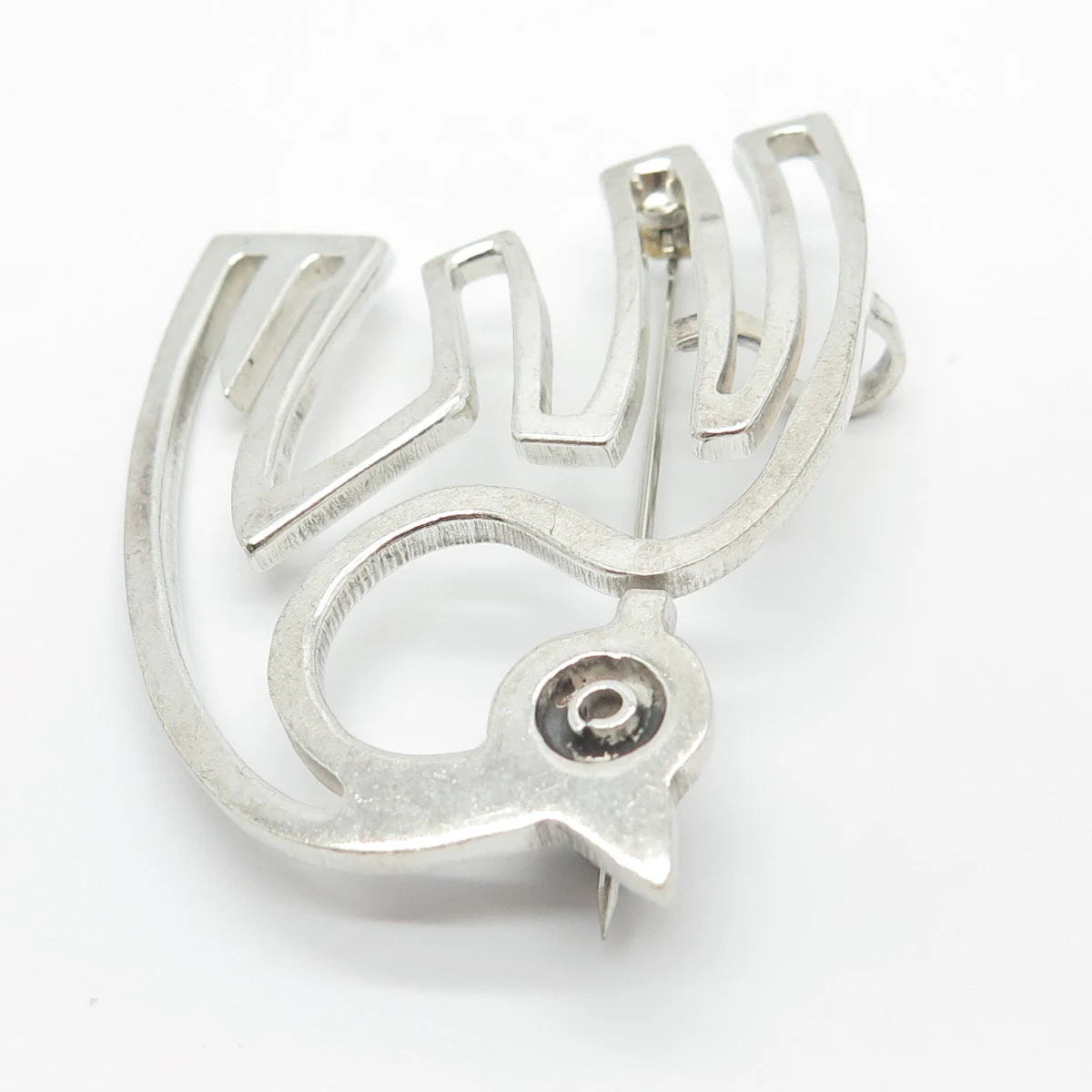 925 Sterling Silver Vintage Mexico Bird Pin Brooch