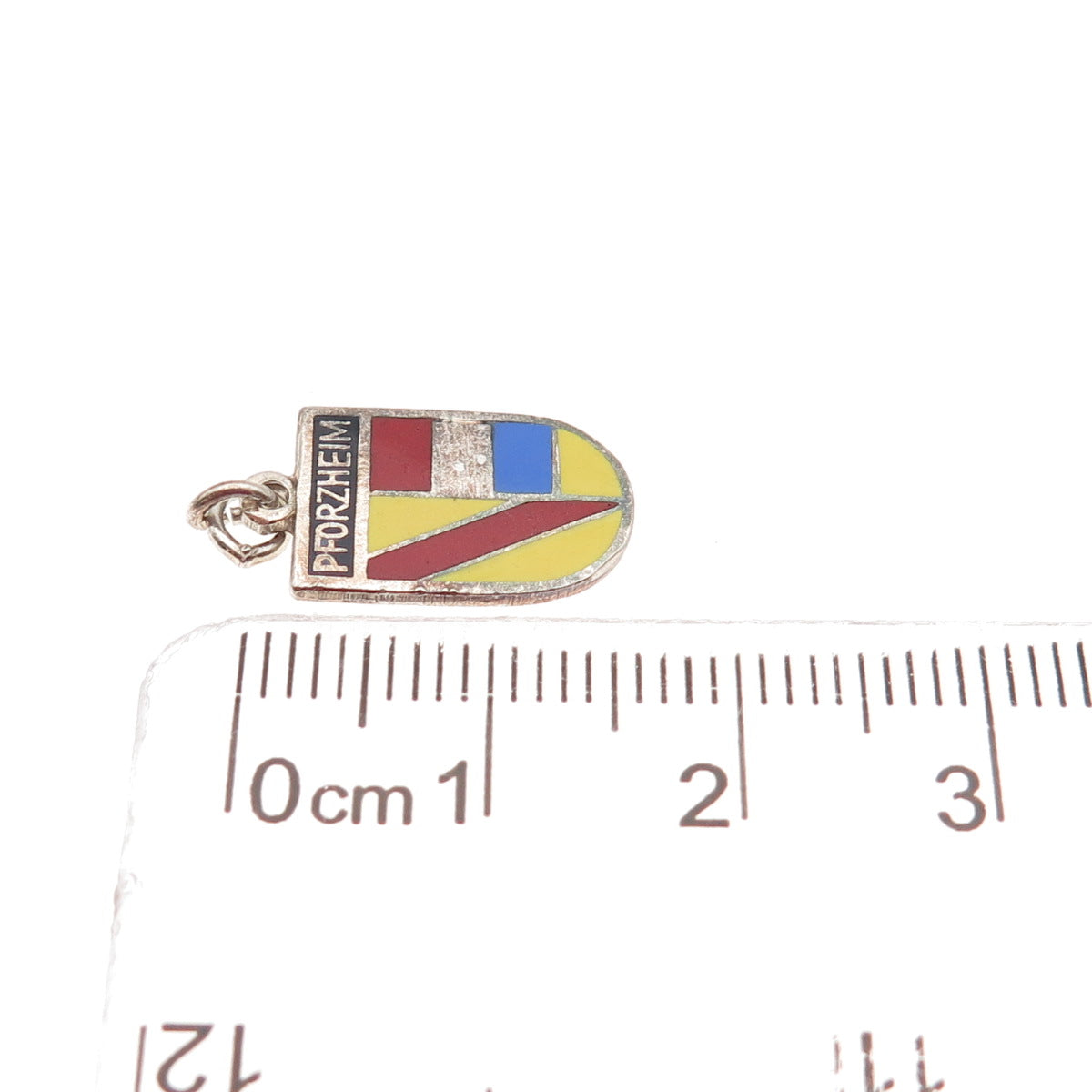 Schmidt & Bruckmann 835 Silver Vintage Enamel Pforzheim Mini Charm Pendant