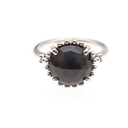 Pandora 925 Sterling Silver Crystal Midnight Star Ring Size 9.25