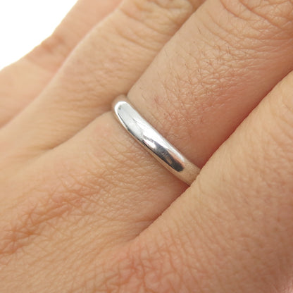 BOMA 925 Sterling Silver Vintage Classic Wedding Band Ring Size 8.75