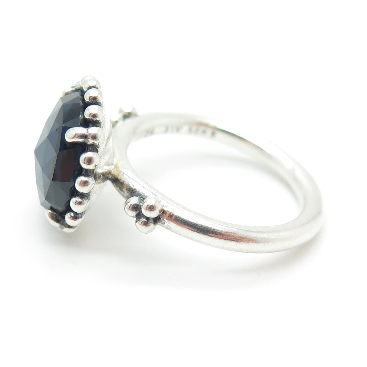 PANDORA 925 Sterling Silver Blue Crystal Midnight Star Ring Size 6