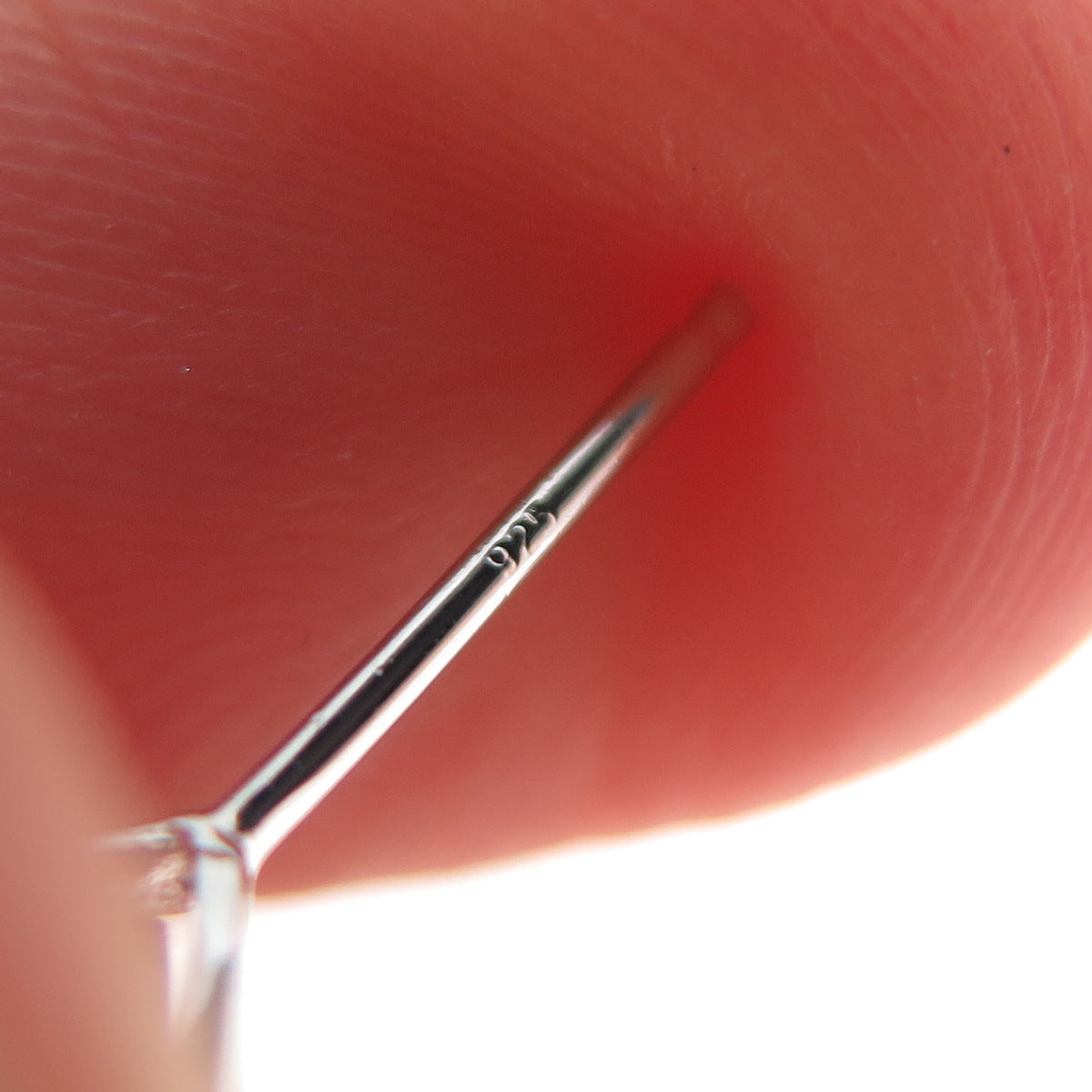 925 Sterling Silver Round & Pear-Cut C Z Chain Drop Dangle Earrings