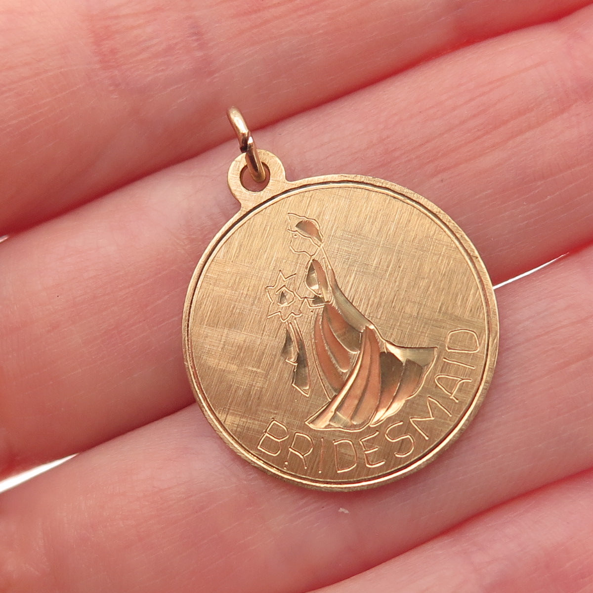 Griffith & Sons 1/20 12K Gold Filled Vintage Bridesmaid Charm Pendant