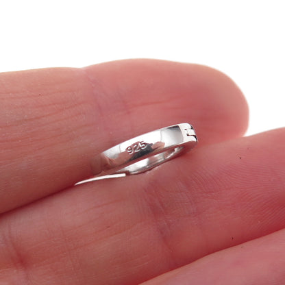925 Sterling Silver Round-Cut C Z Hoop Earrings