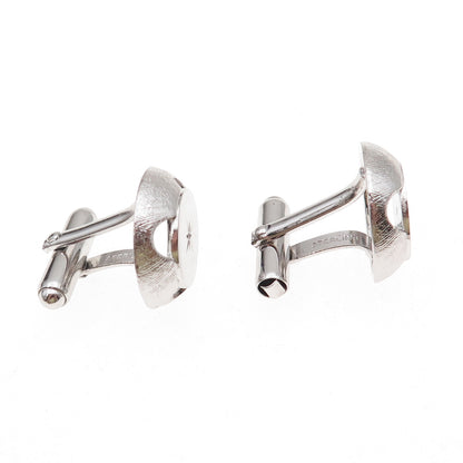 Anson 925 Sterling Silver Vintage Real Diamond Starburst Cufflinks