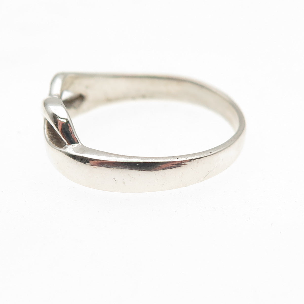 Han 925 Sterling Silver Vintage Infinity Ring Size 7.75