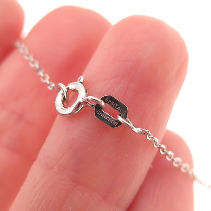 Chuck Clemency 925 Sterling Silver Real Tanzanite Cable Chain Necklace 20"