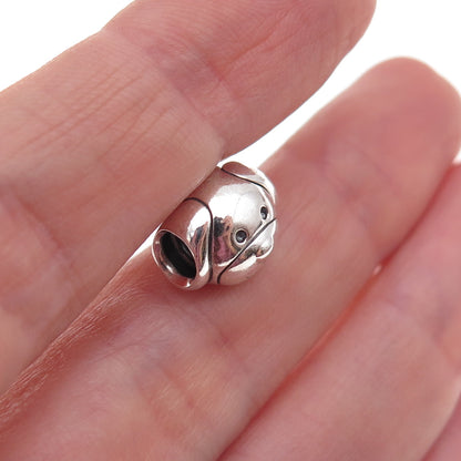Pandora 925 Sterling Silver Devoted Dog Slide Bead Charm