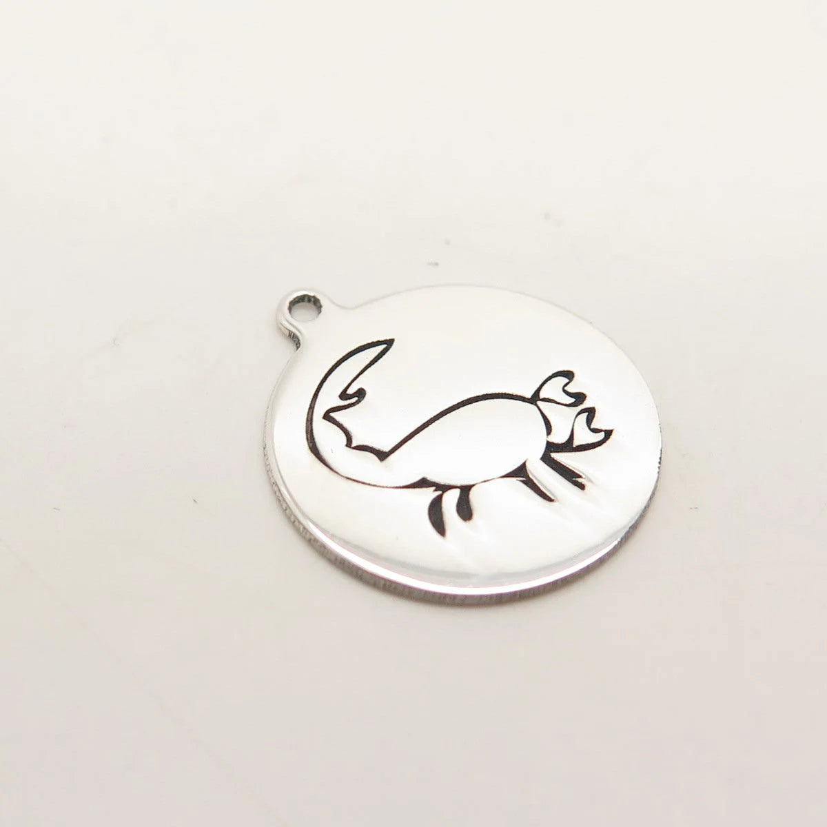 925 Sterling Silver USA Two In Town Scorpio Zodiac Sign Charm Pendant