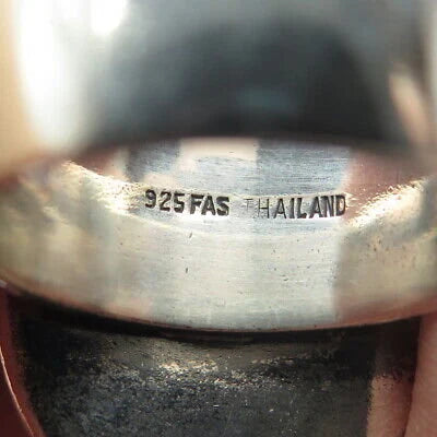 925 Sterling Silver Vintage Handmade Domed Ring Size 9