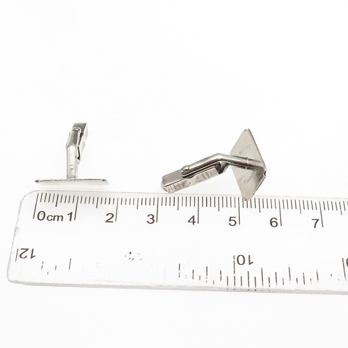 Swank 925 Sterling Silver Antique Art Deco Cufflinks