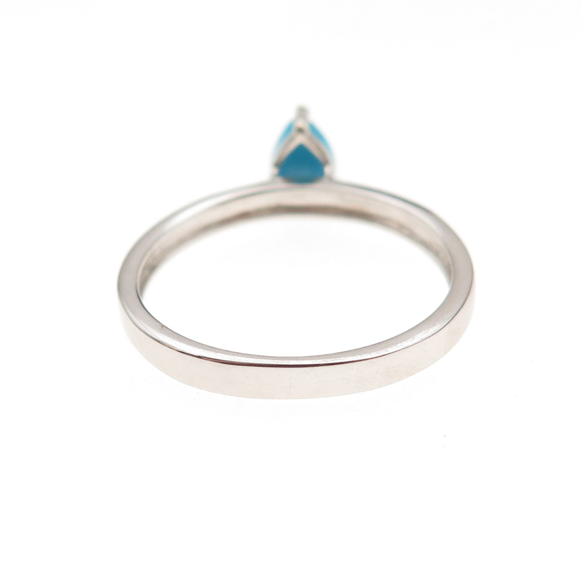 Chuck Clemency 925 Sterling Silver Real Sleeping Beauty Turquoise Ring Size 8.25