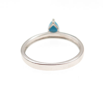 Chuck Clemency 925 Sterling Silver Real Sleeping Beauty Turquoise Ring Size 8.25