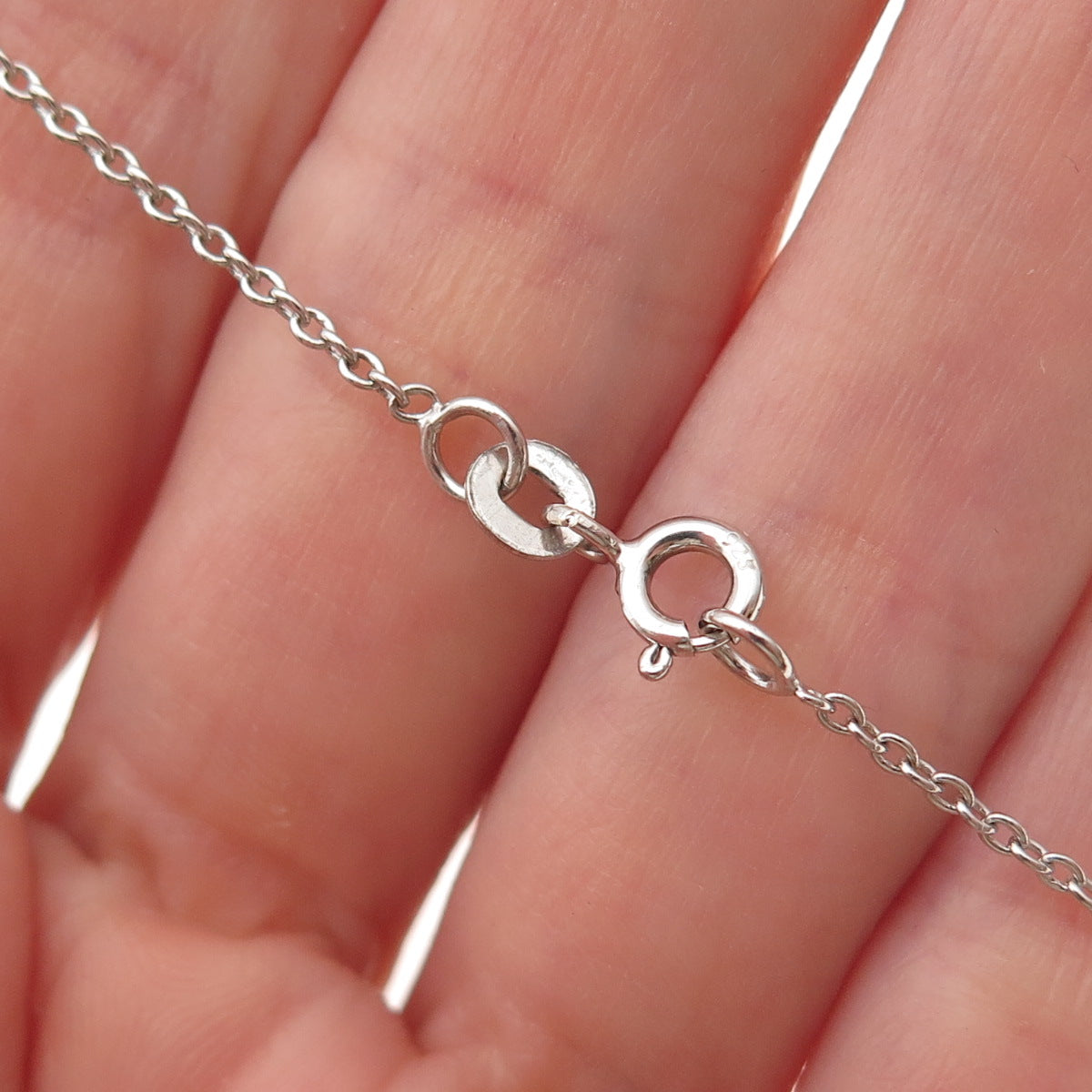 Chuck Clemency 925 Sterling Silver Real Tanzanite Cable Chain Necklace 18"