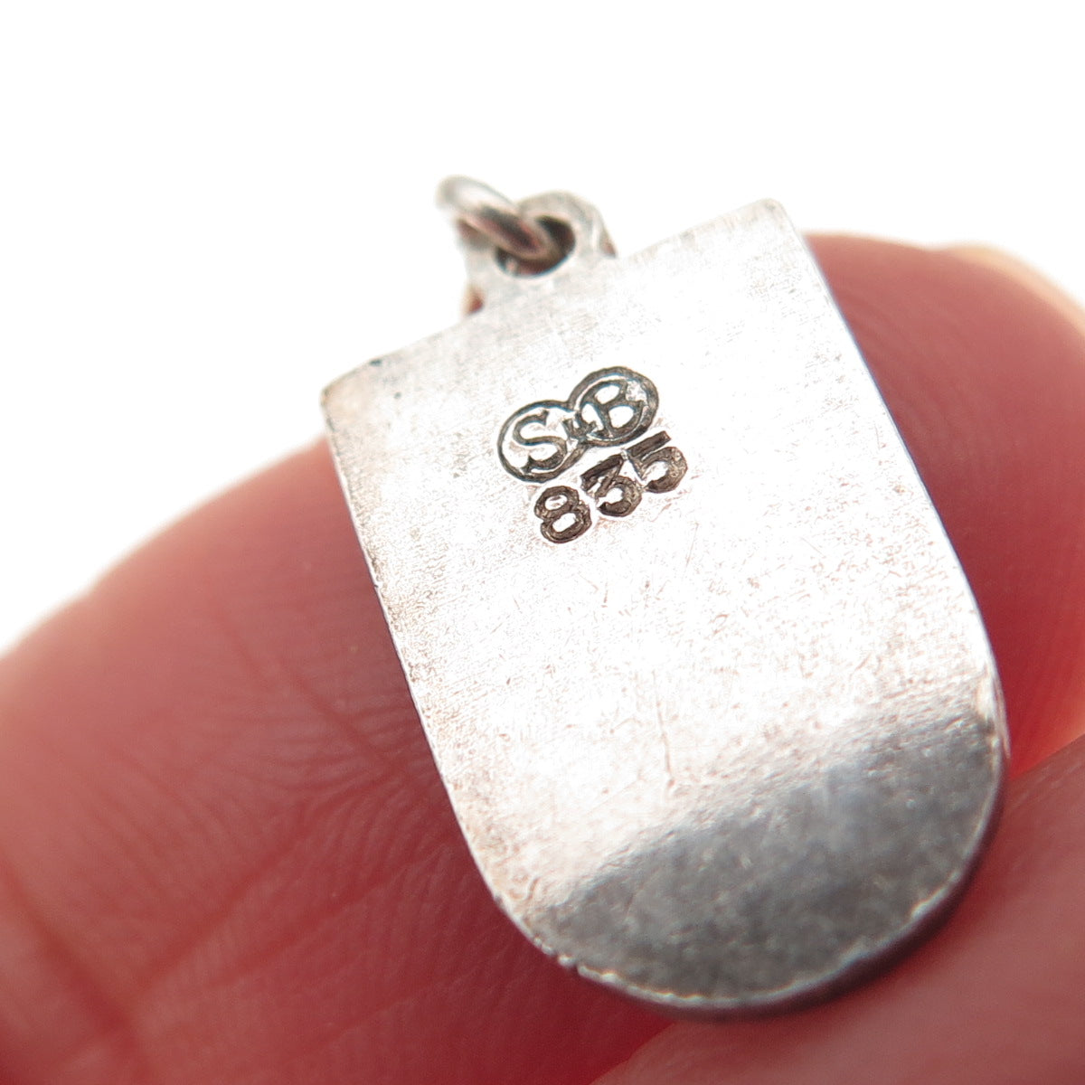 Schmidt & Bruckmann 835 Silver Vintage Enamel Pforzheim Mini Charm Pendant