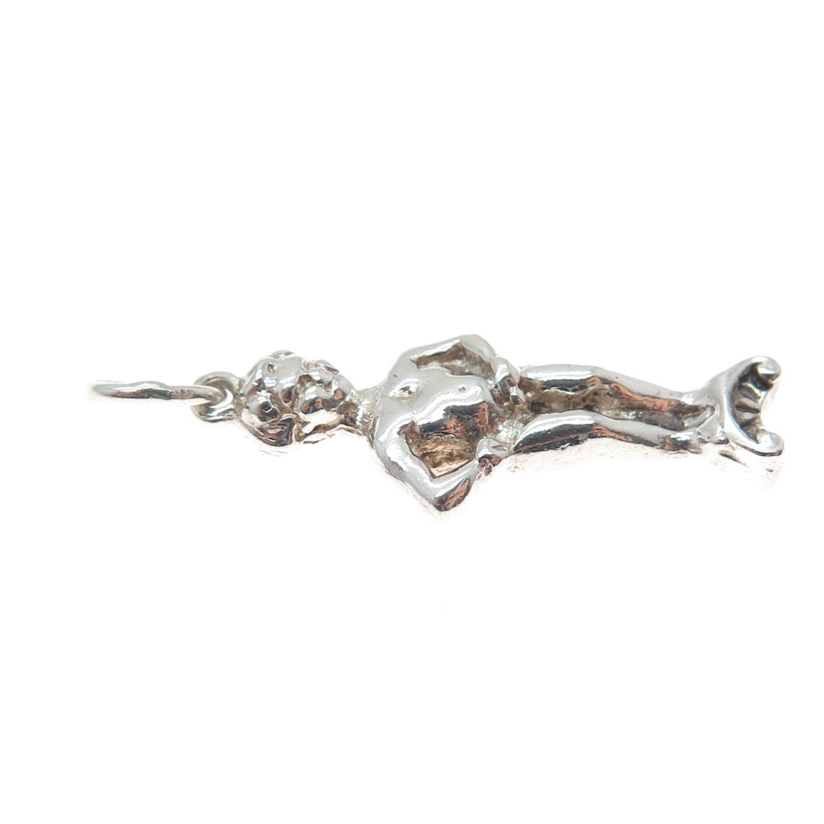 925 Sterling Silver Vintage Manneken Pis 3D Charm Pendant