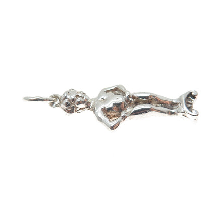 925 Sterling Silver Vintage Manneken Pis 3D Charm Pendant