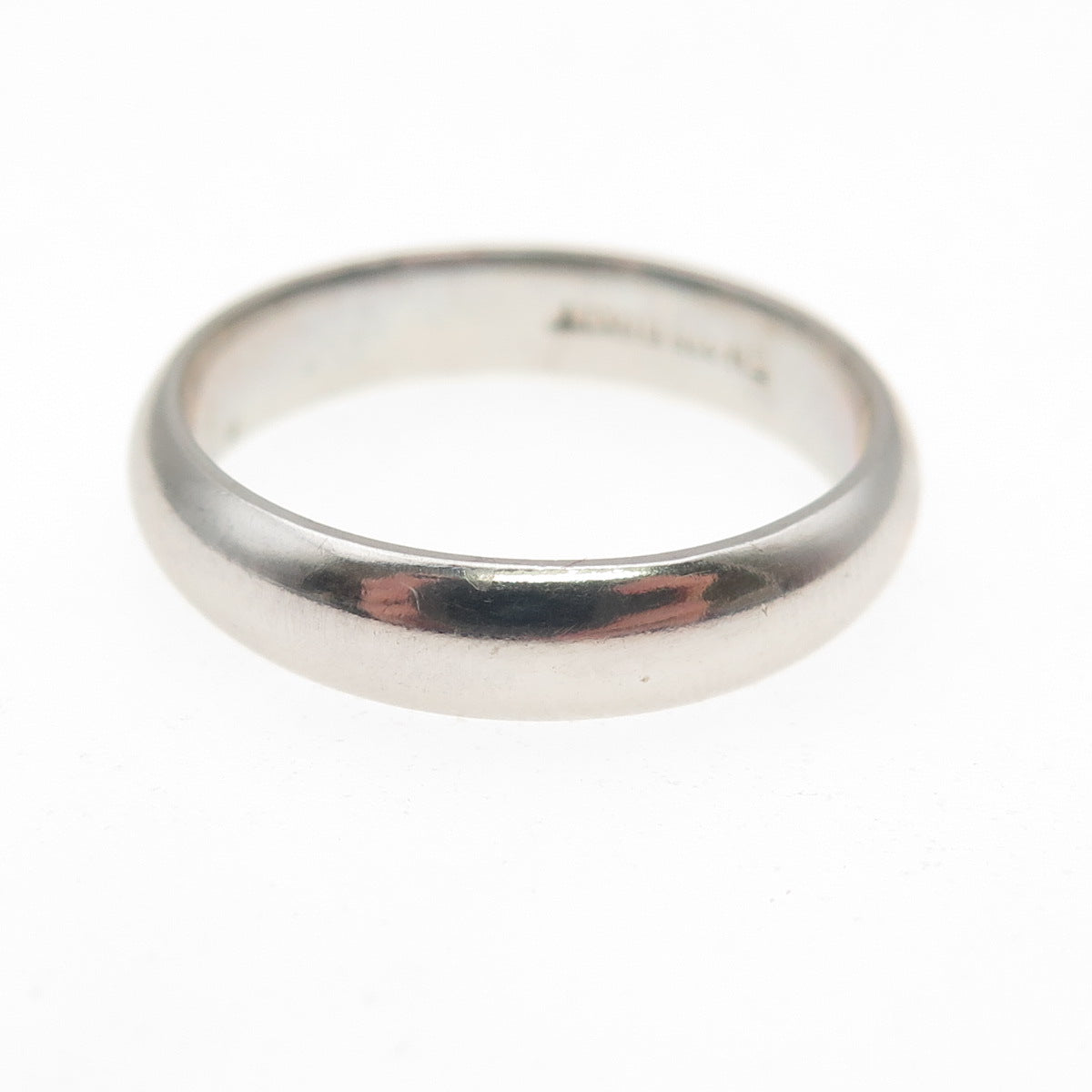 925 Sterling Silver Vintage Classic Wedding Band Ring Size 7.25