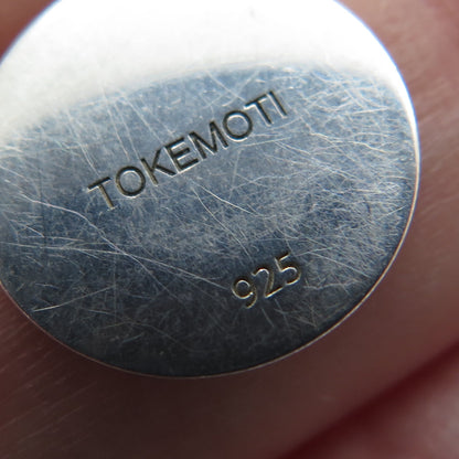 TOKEMOTI 925 Sterling Silver Enamel Male & Female Sign Minimalist Charm Pendant