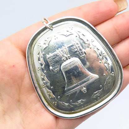 925 Sterling Silver Vintage Towle 1976 Bell Ornate Ornament