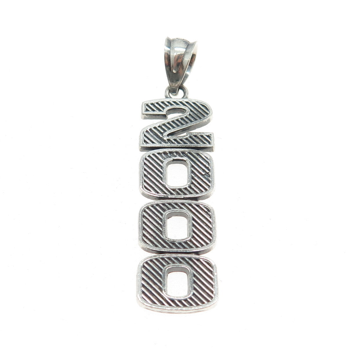 925 Sterling Silver "2000" Pendant