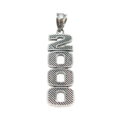 925 Sterling Silver "2000" Pendant