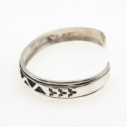 Thomas Singer Old Pawn Sterling Silver Vintage Zig Zag Adjustable Bracelet 6"