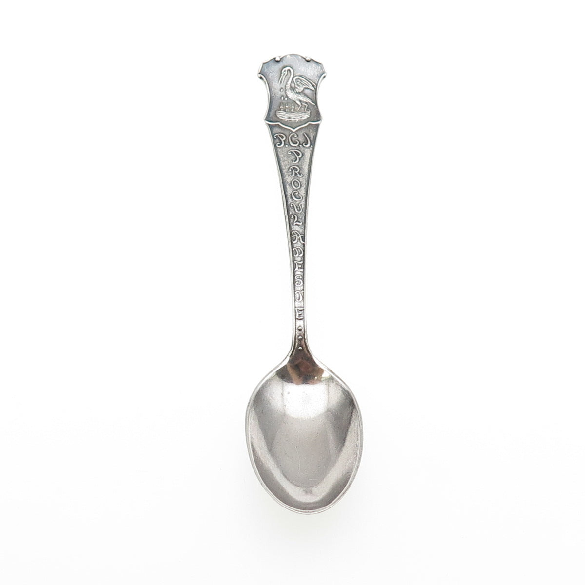 G.W. Shiebler & Co. 925 Sterling Antique Art Deco States Cities Coffee Spoon