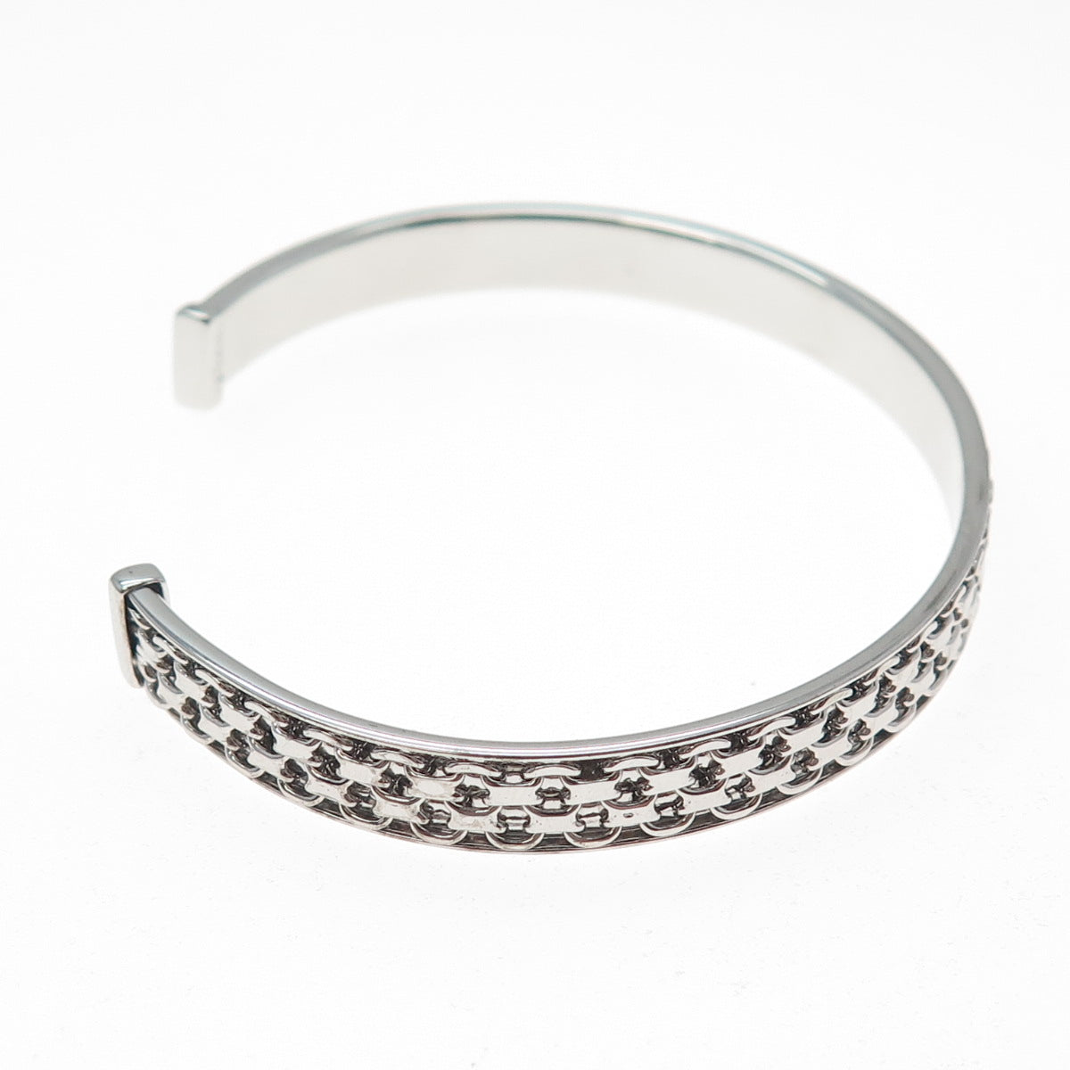 CHATEAU D'ARGENT 925 Sterling Vintage Italy Bismark Link Adjustable Bracelet 7"