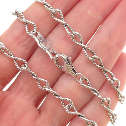 Carolyn Pollack & American West 925 Sterling Vintage Infinity Chain Necklace 18"