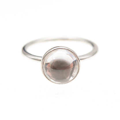 Pandora 925 Sterling Silver Clear Crystal Poetic Droplet Ring Size 7