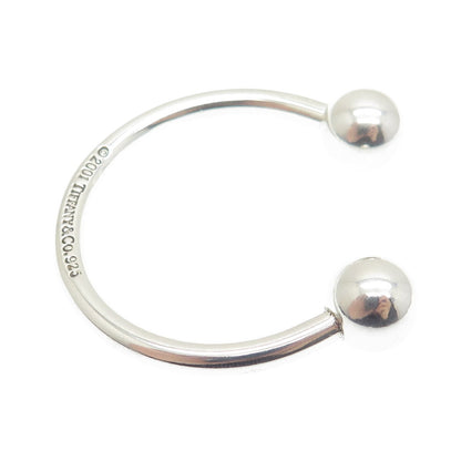 TIFFANY & CO. 925 Sterling Silver Vintage 2001 Screw Ball Key Ring