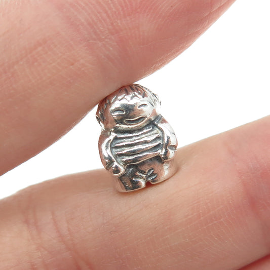 PANDORA 925 Sterling Silver My Little Boy Bead Charm