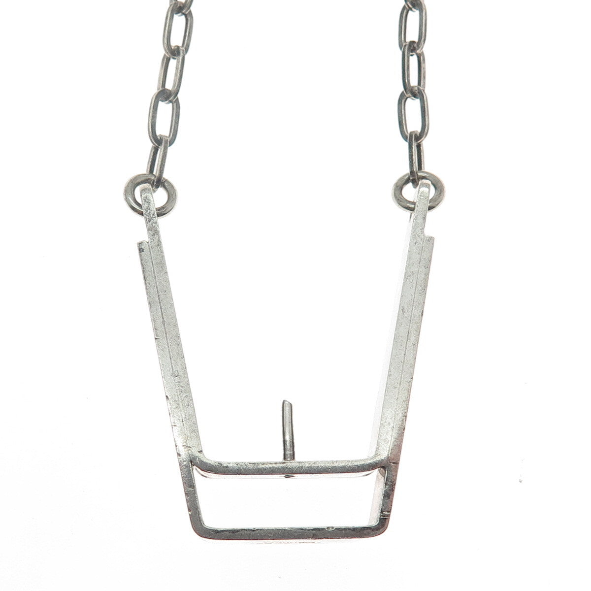 ERLING CHRISTOFFERSEN 925S Sterling Silver Vintage Norway Necklace 30" (missing)
