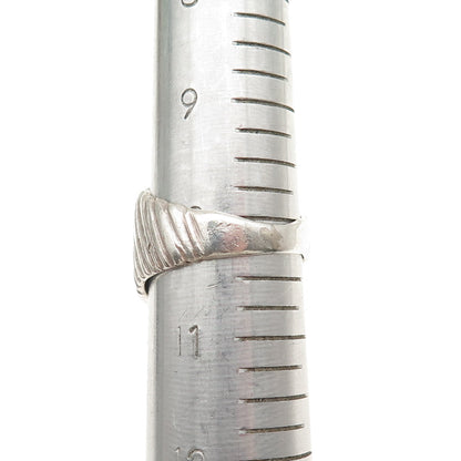 Old Pawn Sterling Silver Vintage Southwestern Bisbee Turquoise Ring Size 10.25