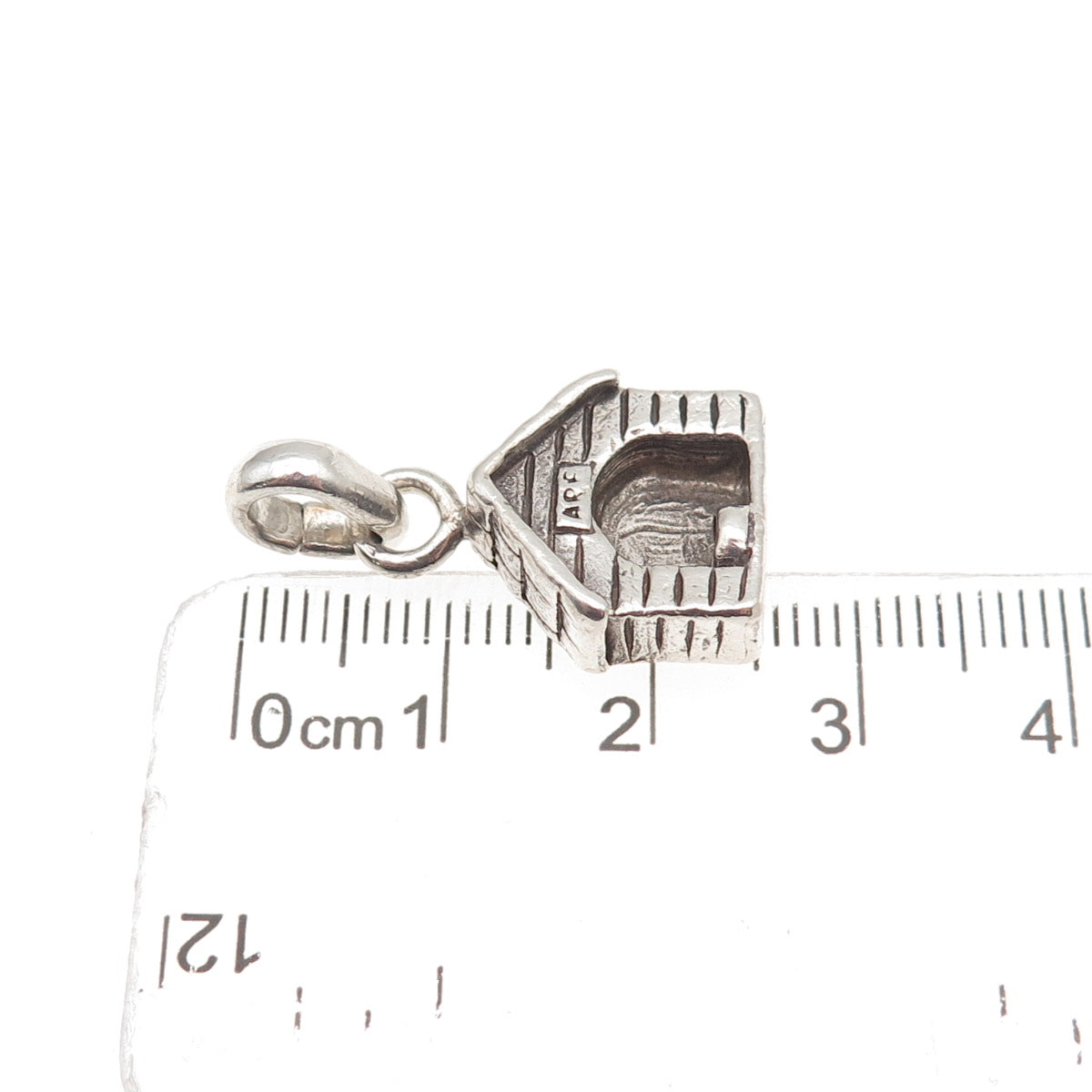 Lisa Greene 925 Sterling Silver Vintage 1999 Arf Dog House Mini Charm Pendant