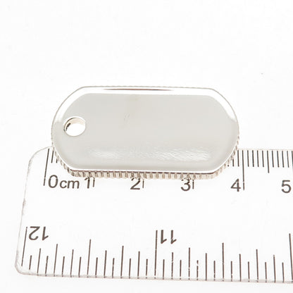 Tiffany & Co. 925 Sterling Silver Vintage 2003 Dog Tag Pendant
