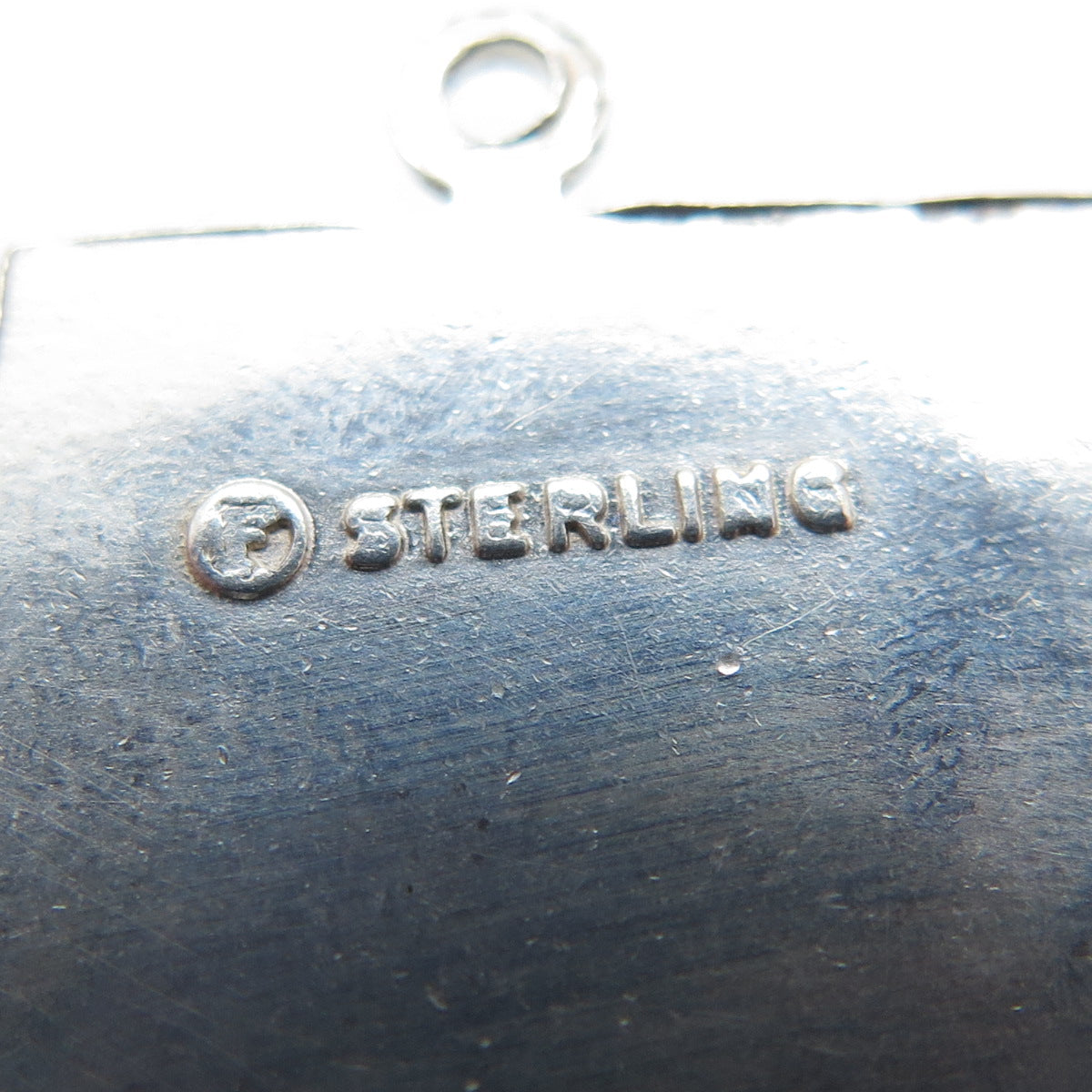FRENCH & FRANKLIN 925 Sterling Silver Vintage Iowa State Minimalist Pendant