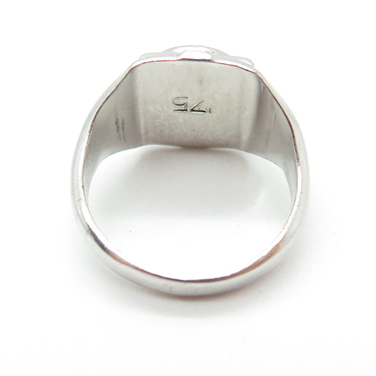 SK & F 925 Sterling Silver Vintage 1975 Enamel MJ Sister School Ring Size 8