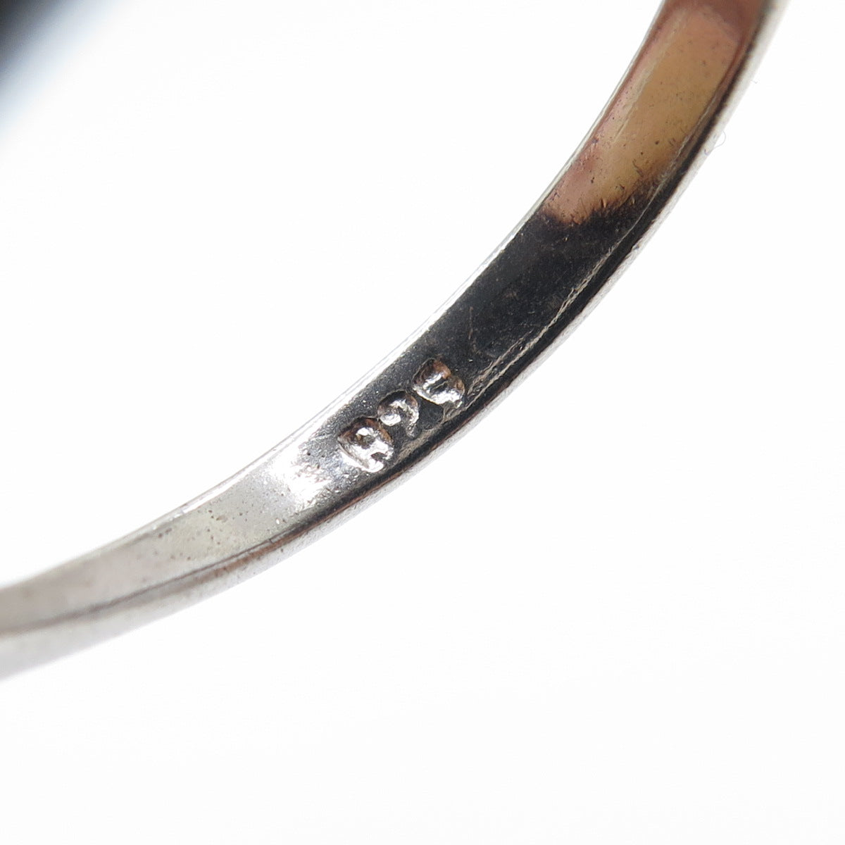 925 Sterling Silver Vintage Round-Cut C Z Engagement Ring Size 7.25